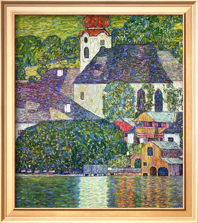 Kirche In Unterach Am Attersee, Church In Unterach On Attersee - Gustav Klimt Painting